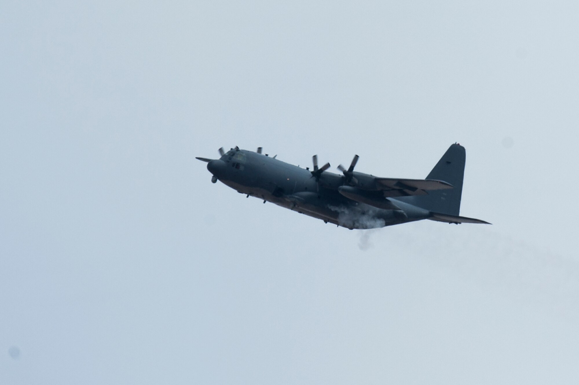 An  AC-130W Stinger II assigned to the 73rd Special Operations Squadron fires a burst of rounds during a live-fire training mission on Range 10, Feb. 3, 2016, Melrose Air Force Range, N.M. This was the first time live munitions had been fired at Range 10 in 45 years. (U.S. Air Force photo/Tech. Sgt. Manuel J. Martinez)