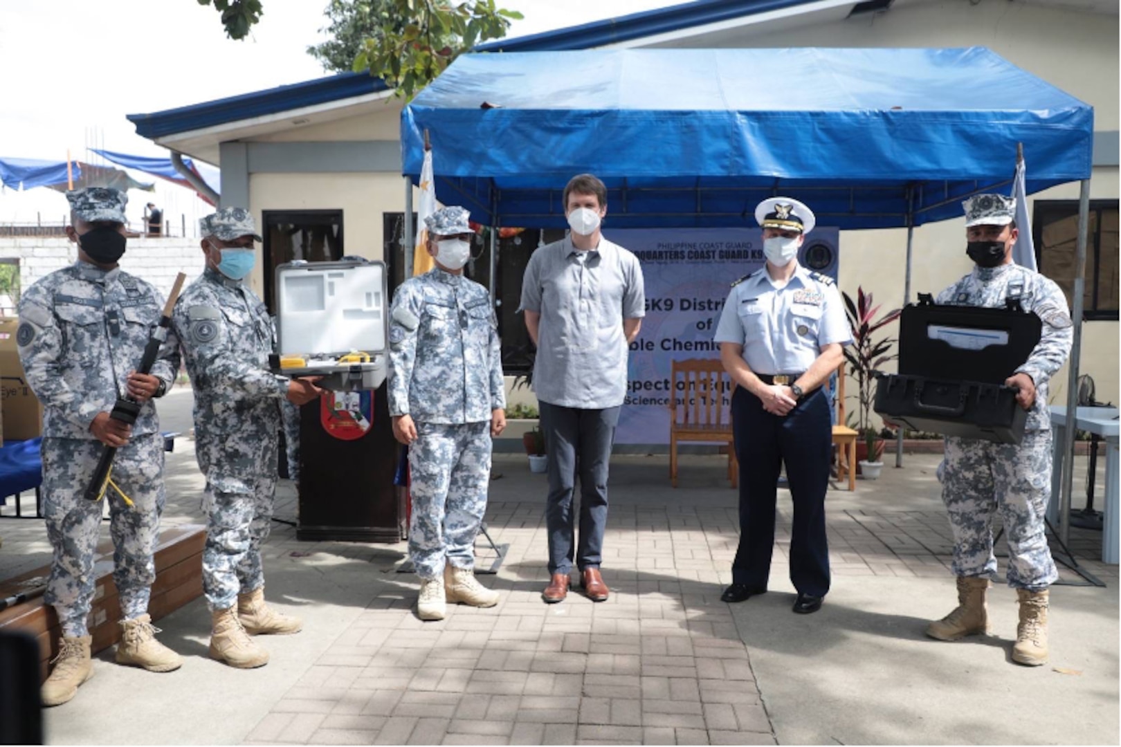 U.S. Donates Drug Detection Equipment to PCG K9 Force