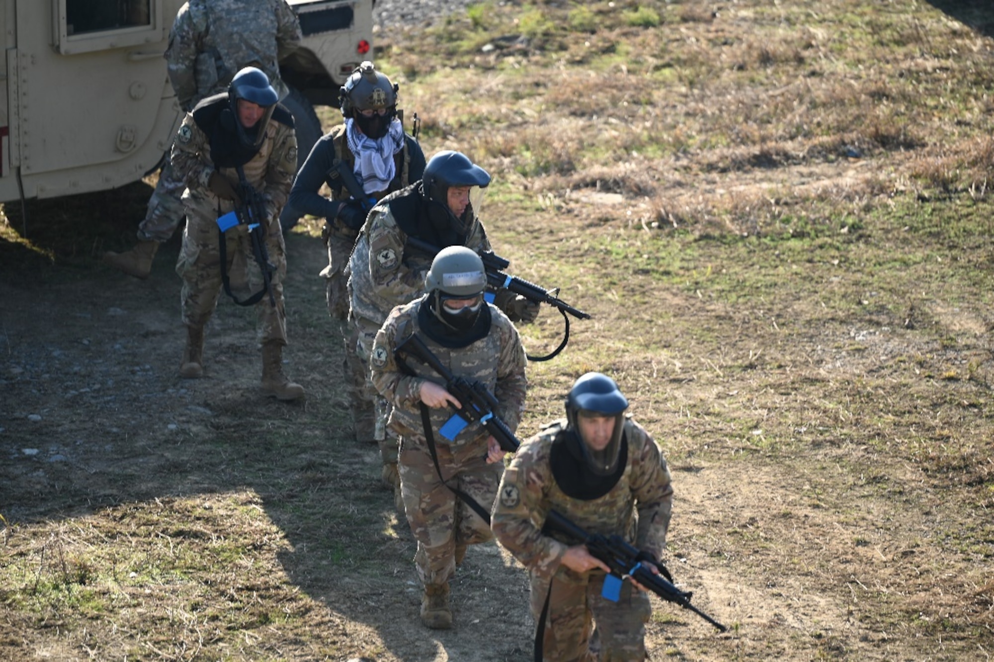 Airmen perform clearing and security operations