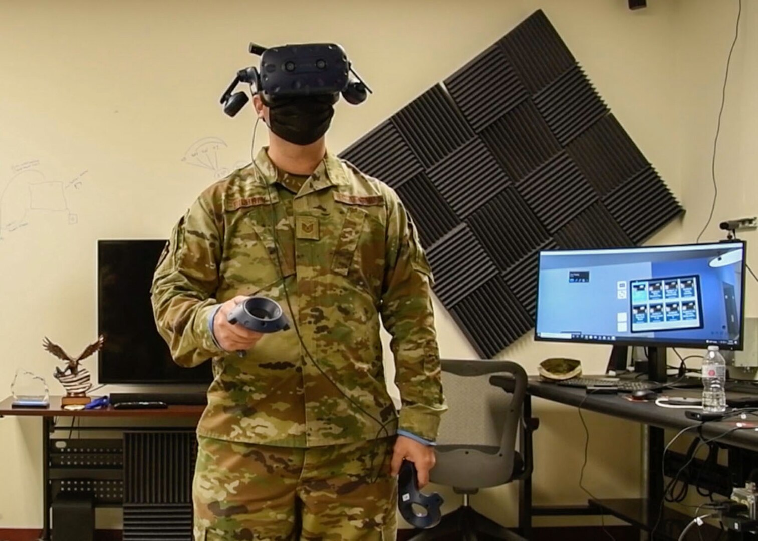 Hauversburk is the artificial intelligence and machine learning team lead of the Alamo Spark Cell and coordinates problem solving, solution implementation, industry outreach, and training. The Alamo Spark Cell created virtual and augmented reality supplemental training aids and set up a space with virtual reality headsets within the student dormitory.