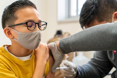 Child receives COVID-19 vaccination