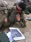 Lt. Col. Thomas H. Mancino directs Soldiers during operations in Afghanistan while deployed there in 2011 as the commander of the 45th Brigade Special Troops Battalion, 45th Infantry Brigade Combat Team.