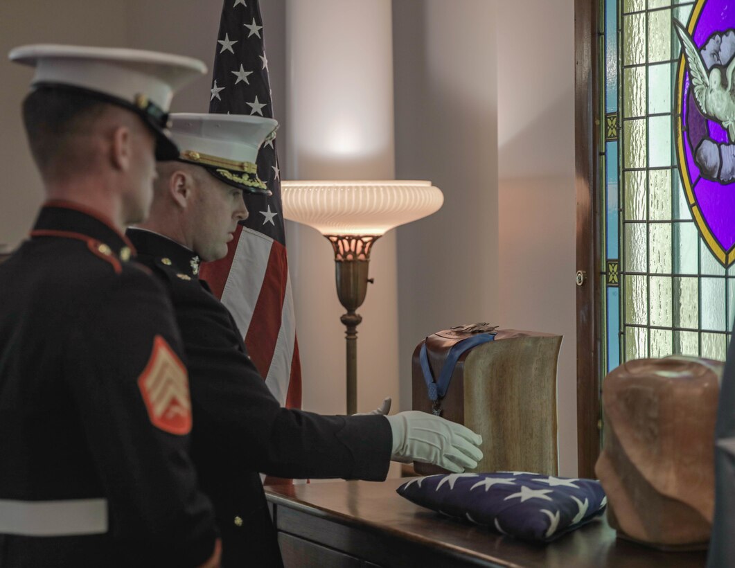 Medal of Honor recipient Cpl. Duane E. Dewey's Funeral Service