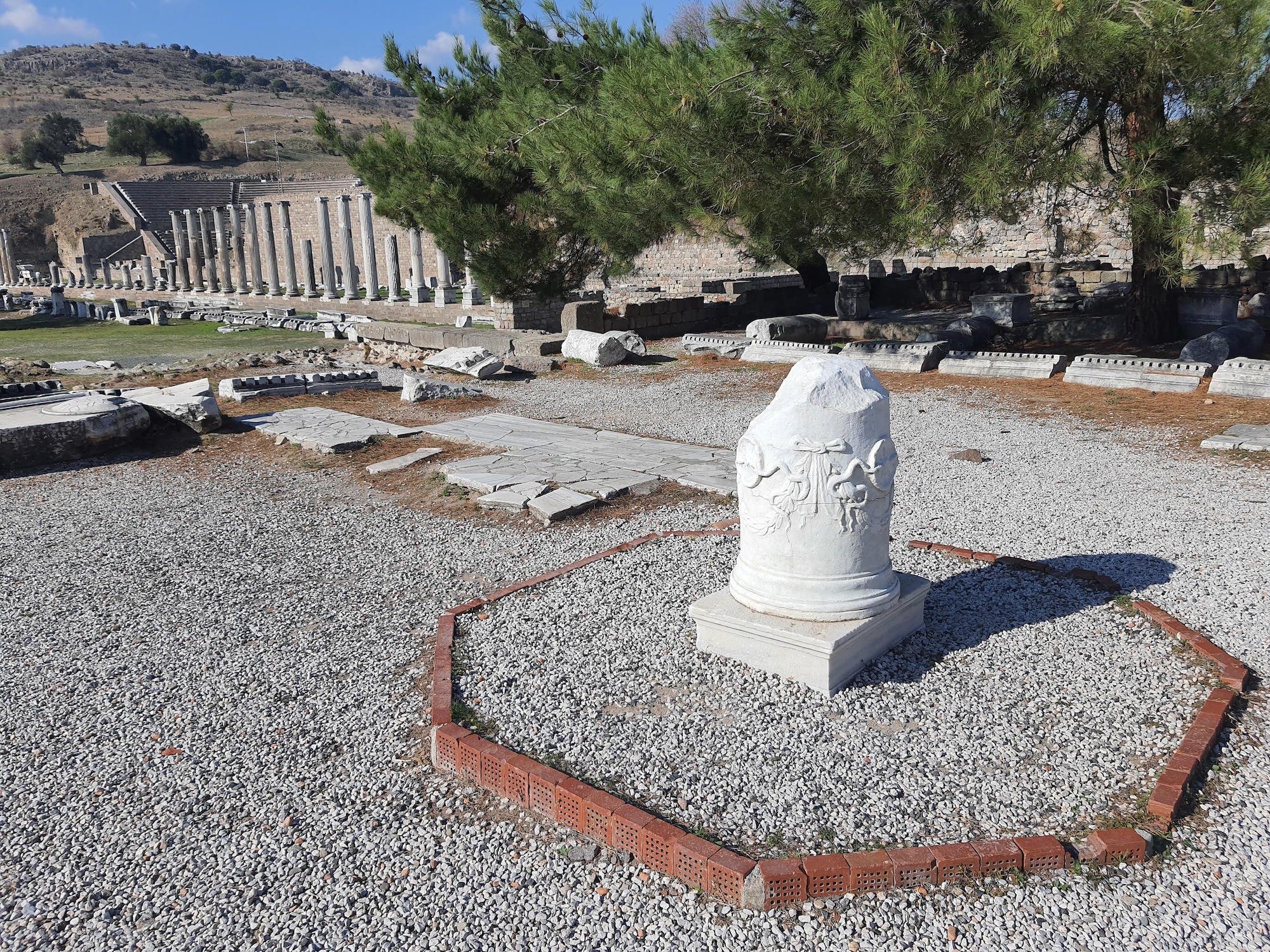 The Serpent Column, symbol of Medicine, at the Asclepion in Pergamon, Turkey