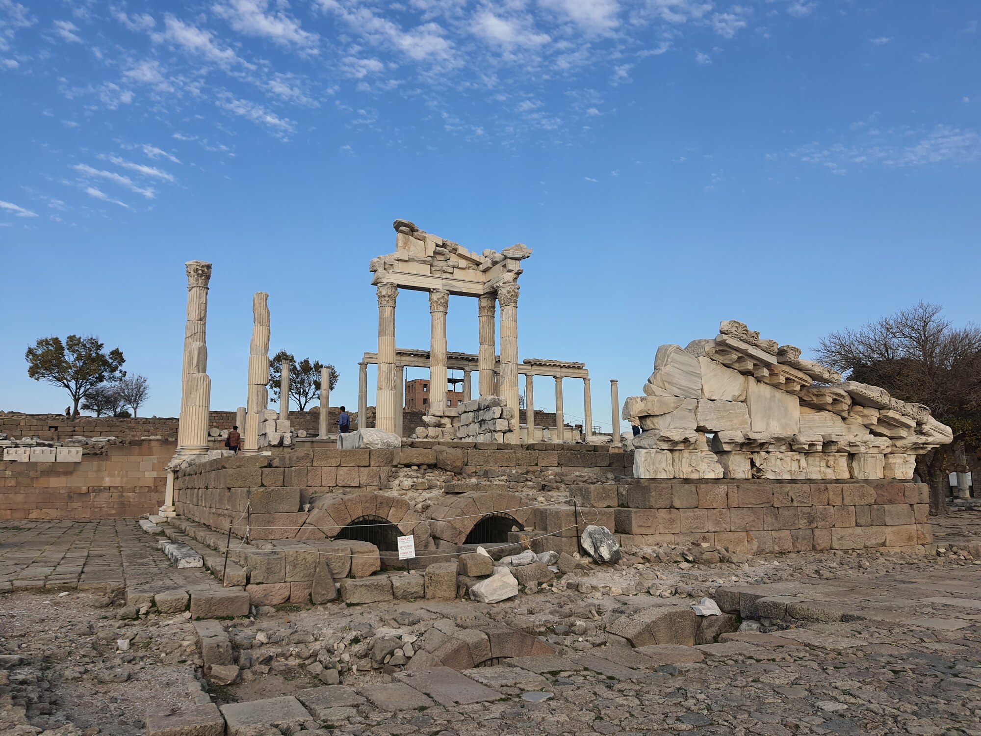 A view of the Trajan Temple of Pergamon