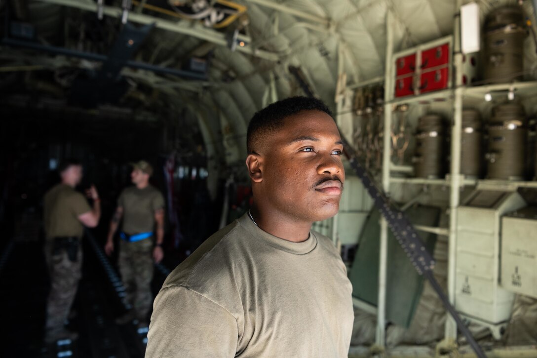 An Airman takes in the view