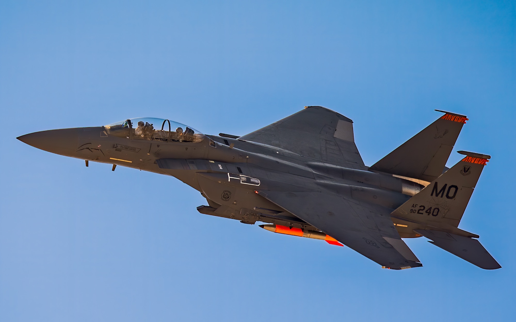 Photo F-15E Strike Eagle carrying a B61 Joint Test Assembly