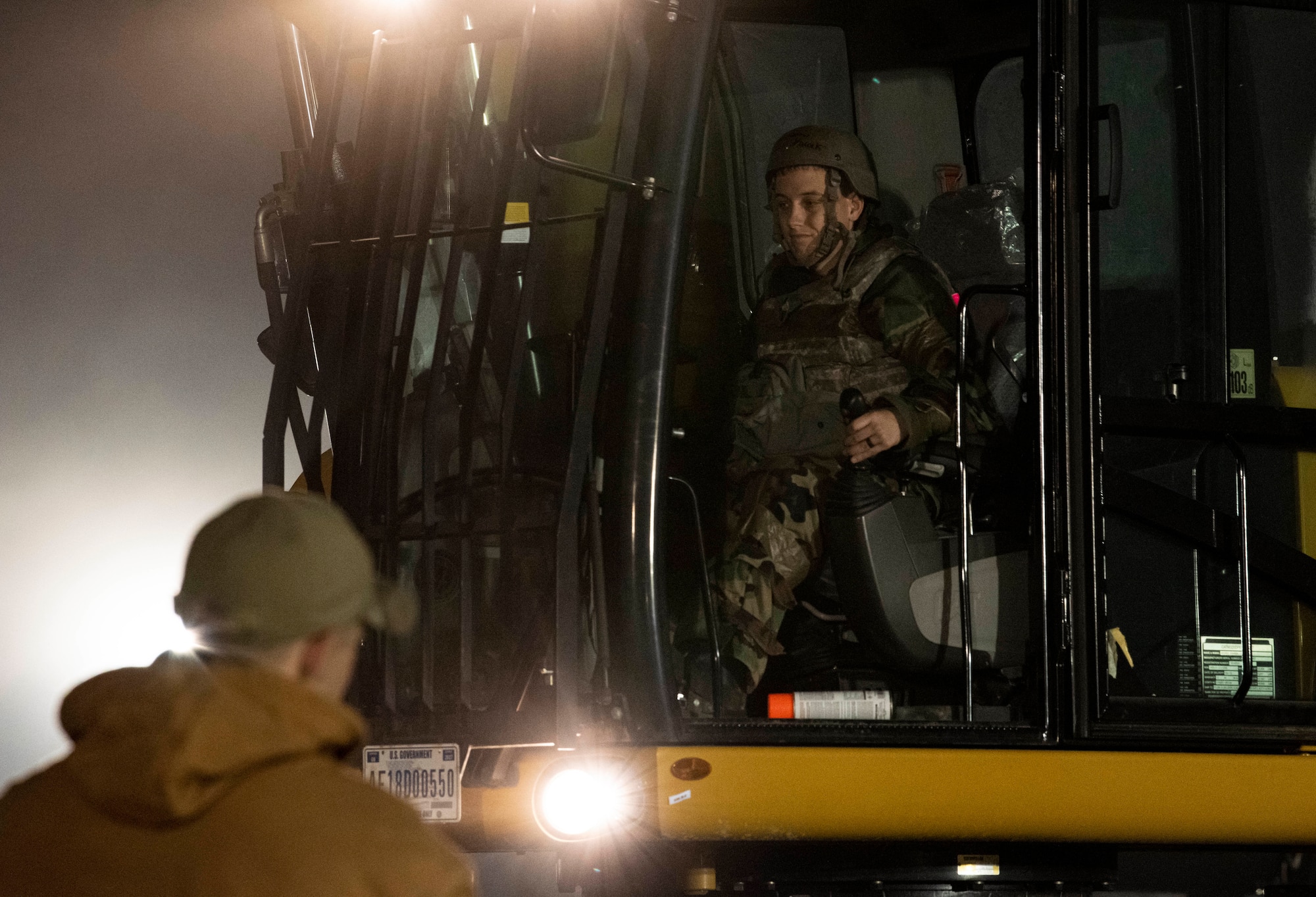 Airmen assigned to the 8th Civil Engineer Squadron prepare a simulated crater to be repaired during a Rapid Airfield Damage Repair routine training