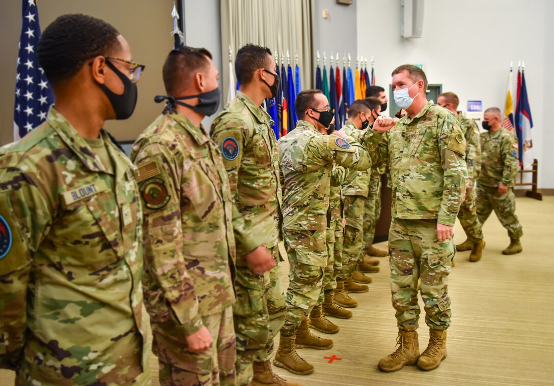 Space Training and Readiness Command (STARCOM) hosted its first commander’s conference at various locations on Vandenberg SFB, Nov. 3-5. Brig. Gen. Todd Moore, STARCOM Deputy Commander, watches as students from the 533rd Training Squadron demonstrate what they've learned while in training.