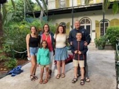 Army Master Sgt. Brett Hightower poses with his family. He was injured by an explosion while deployed in Afghanistan in 2008, and remembers the recovery process with the Army Recovery Care Program.