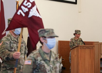 7454th Medical Operation Readiness Unit (FWD) takes charge of DWMMC