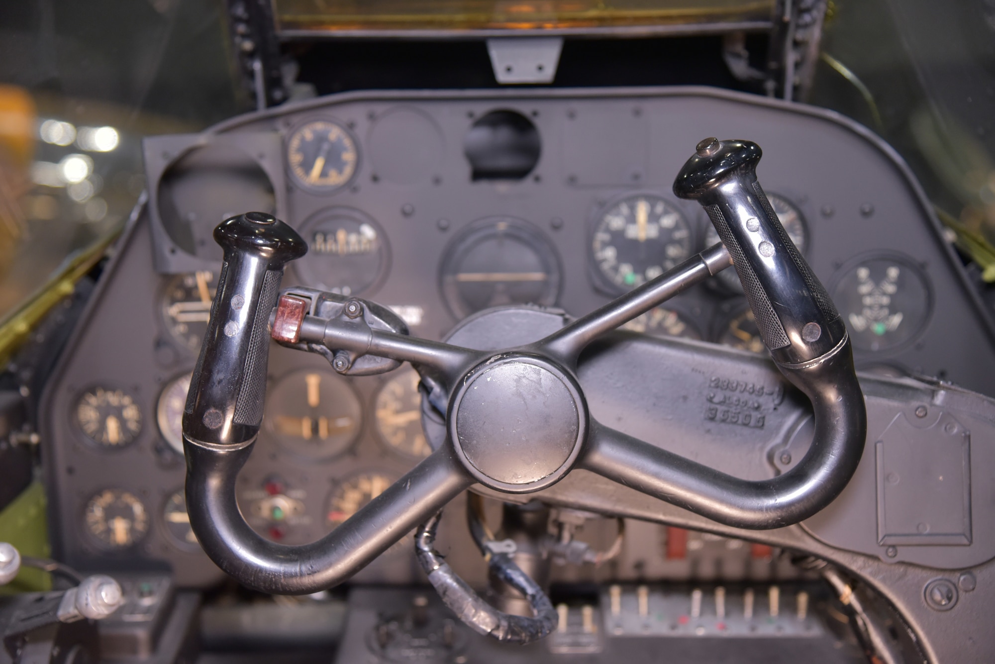 Lockheed P-38L Lightning interior view