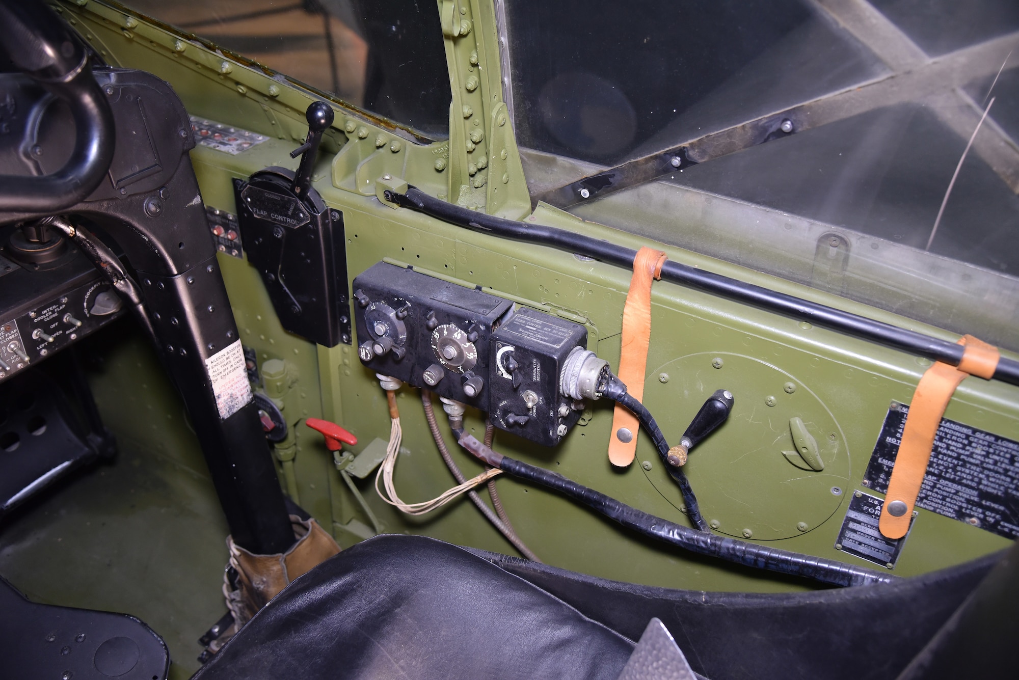 Lockheed P-38L Lightning interior view