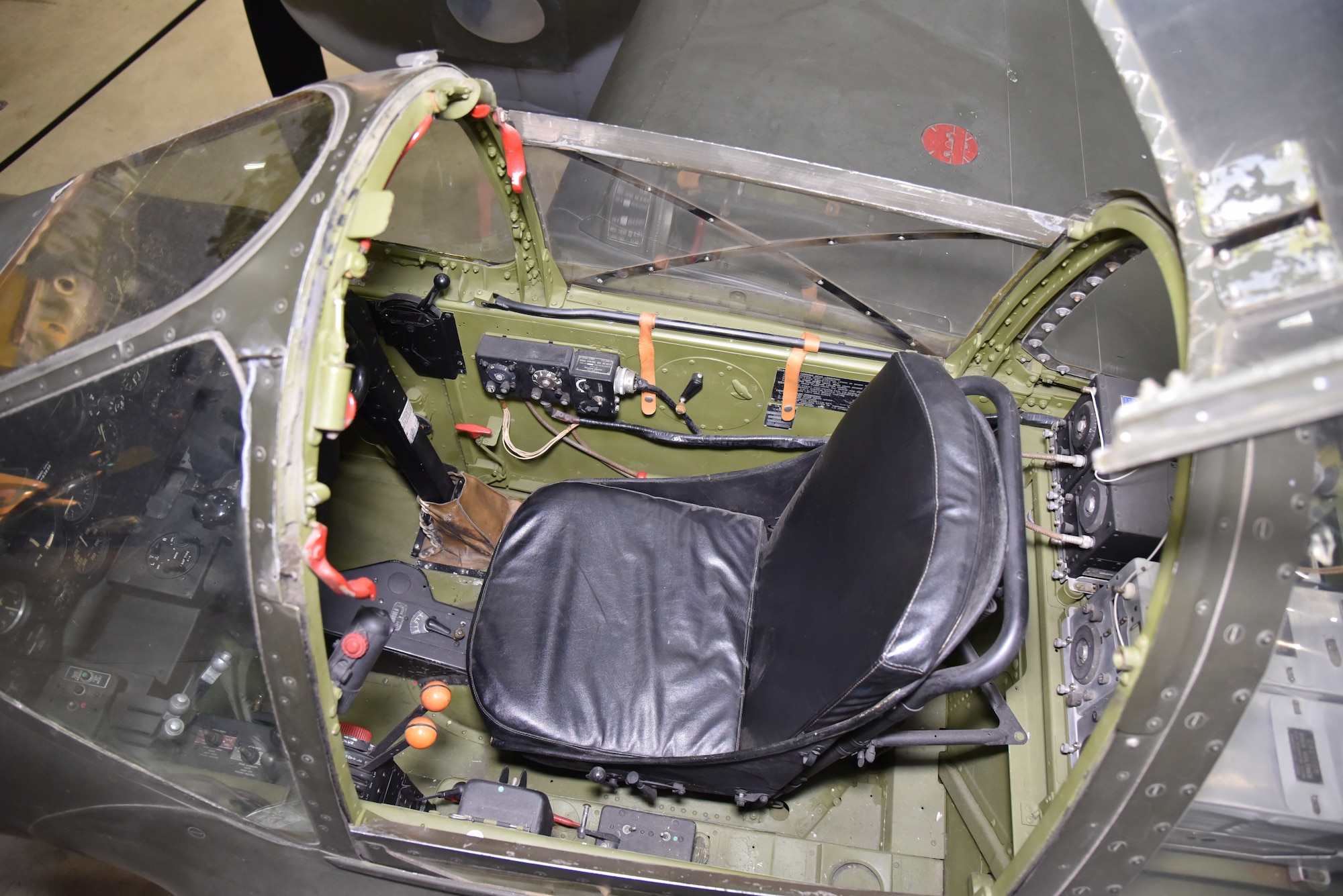 Lockheed P-38L Lightning interior view