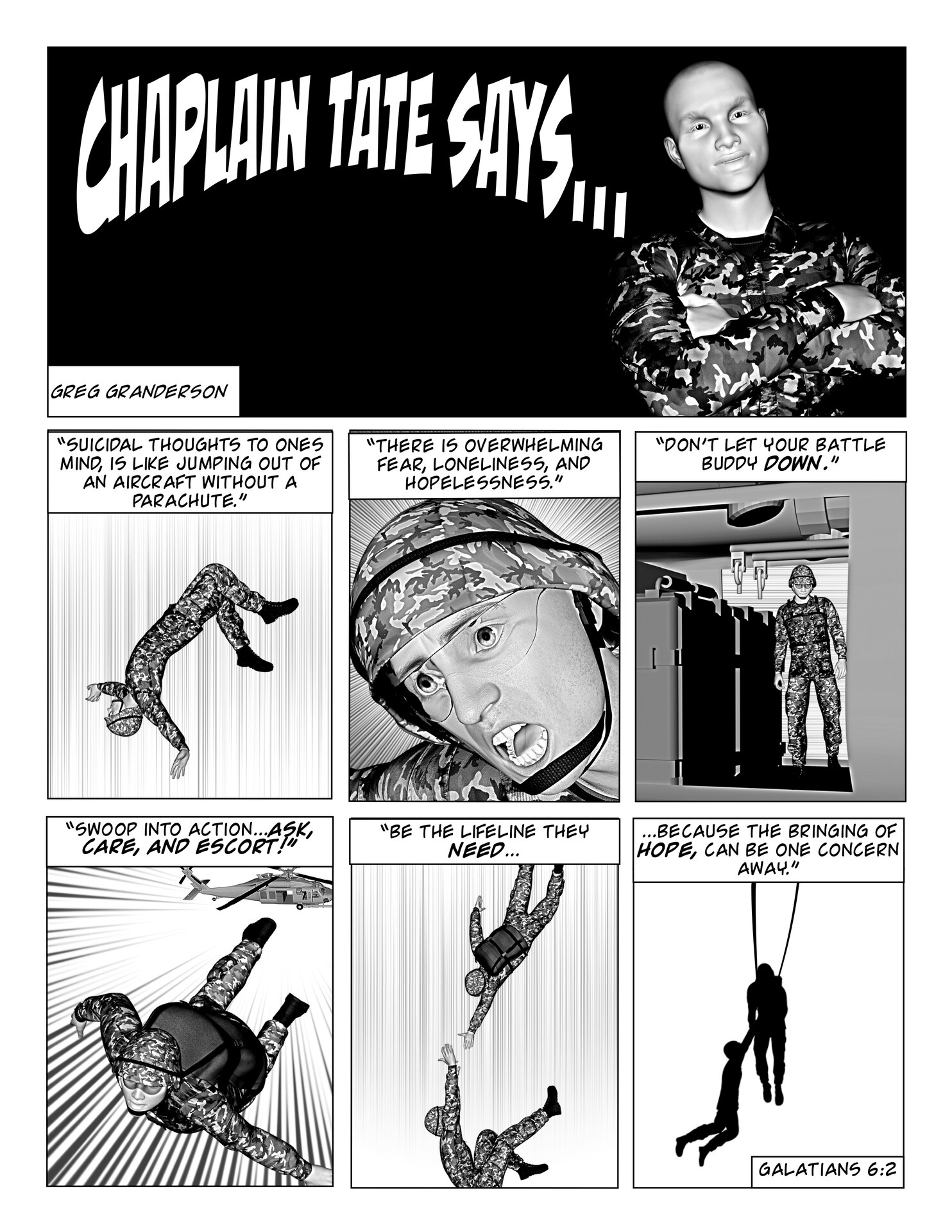 For Chaplain (Capt.) Gregory Granderson, his passion for comics became his pathway to influence. I sat down with him to learn how he uses his graphic illustrated comics to help him communicate with his troops.