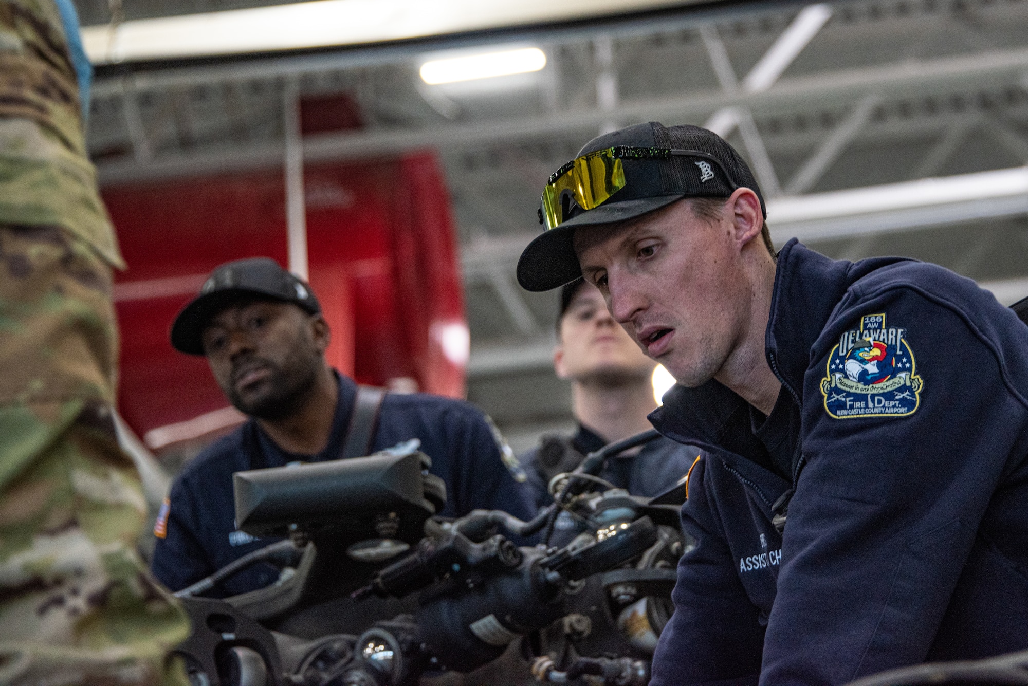Station 33 firefighters are some of the busiest in the Air Force..