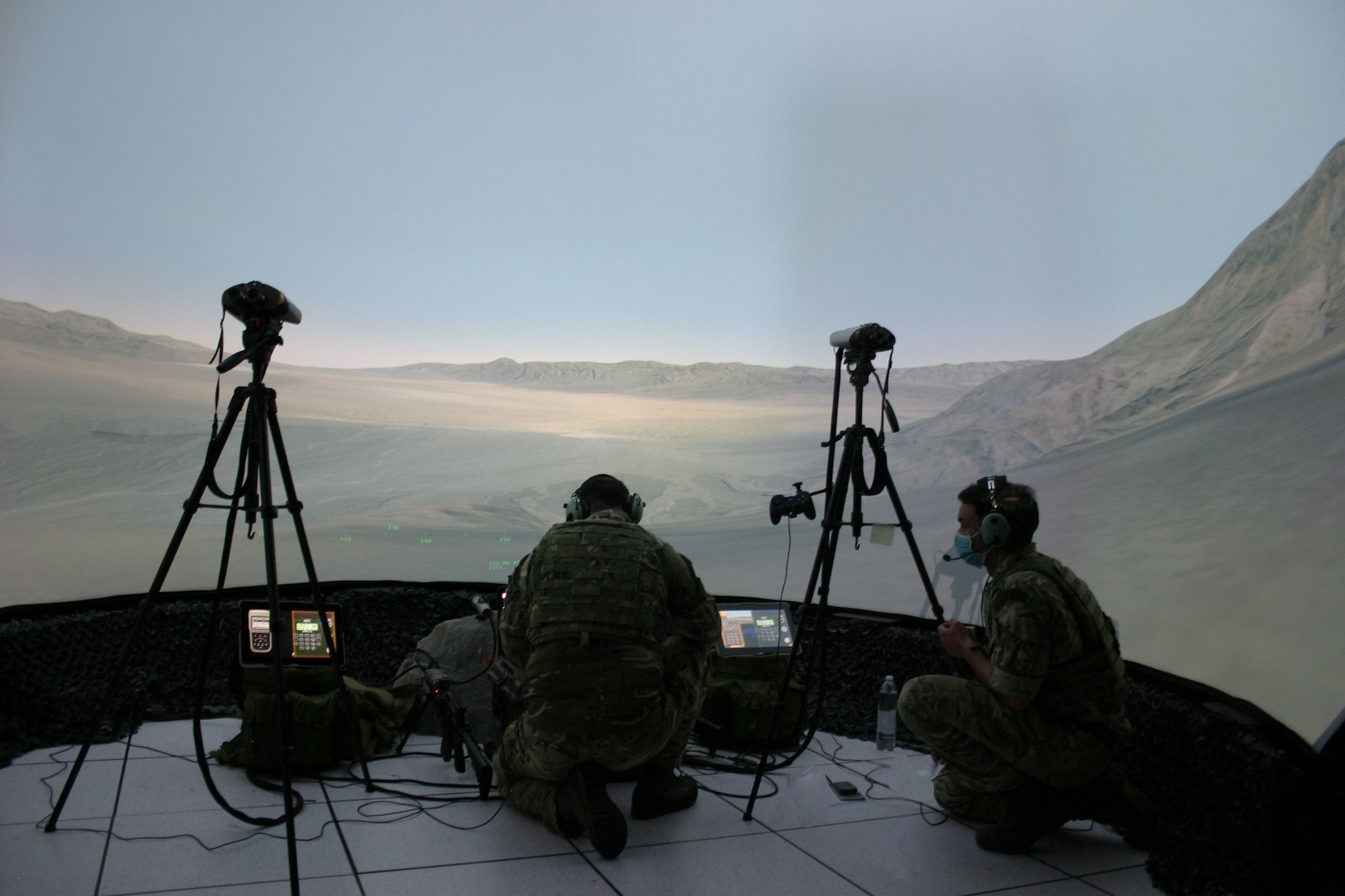 photo of coalition tactical air control party members in virtual environment