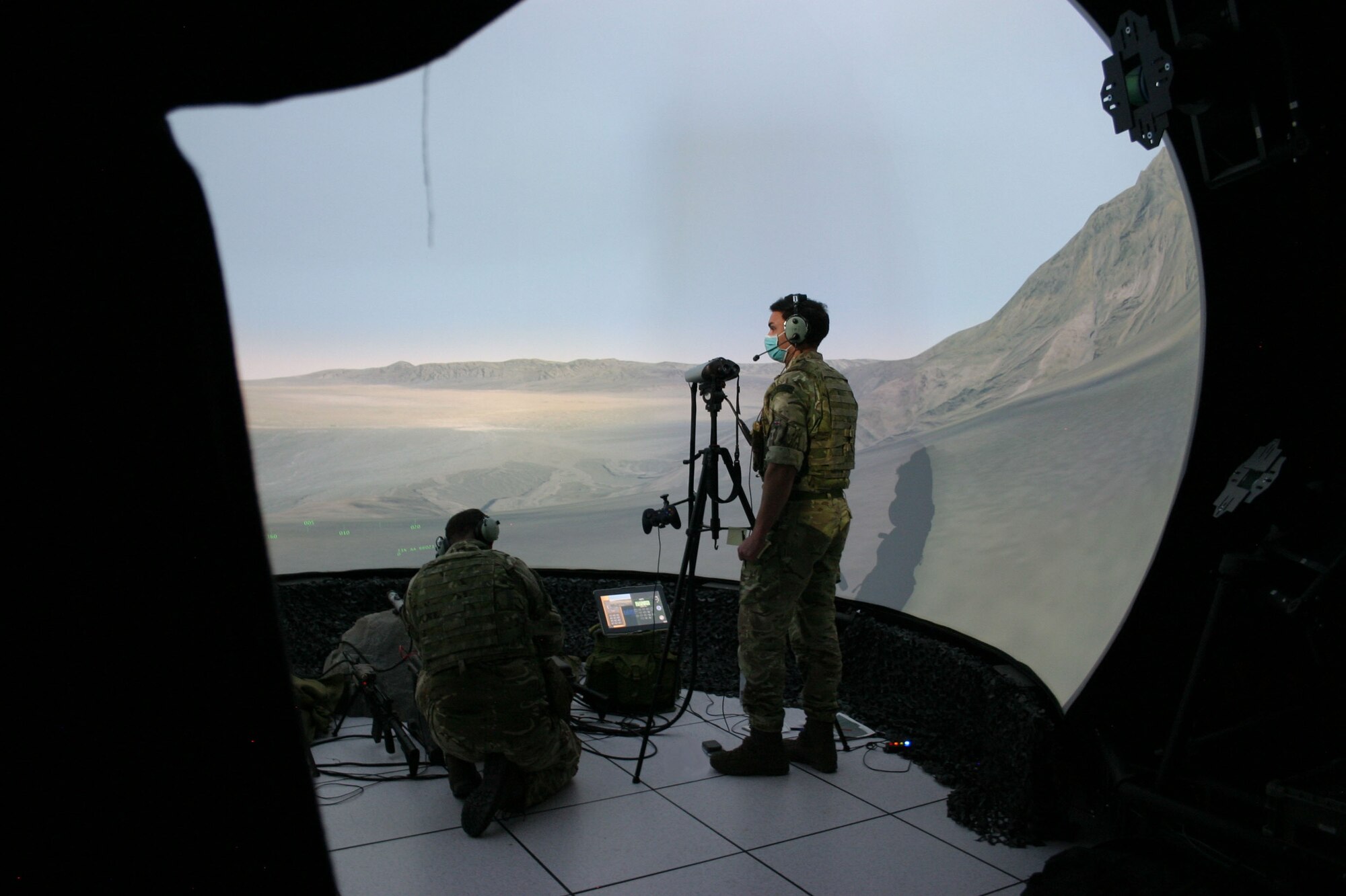 photo of coalition tactical air control party members in virtual environment