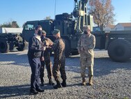 Army Reserve Bridge Company Demonstrates Water Bridge for Brazilian General