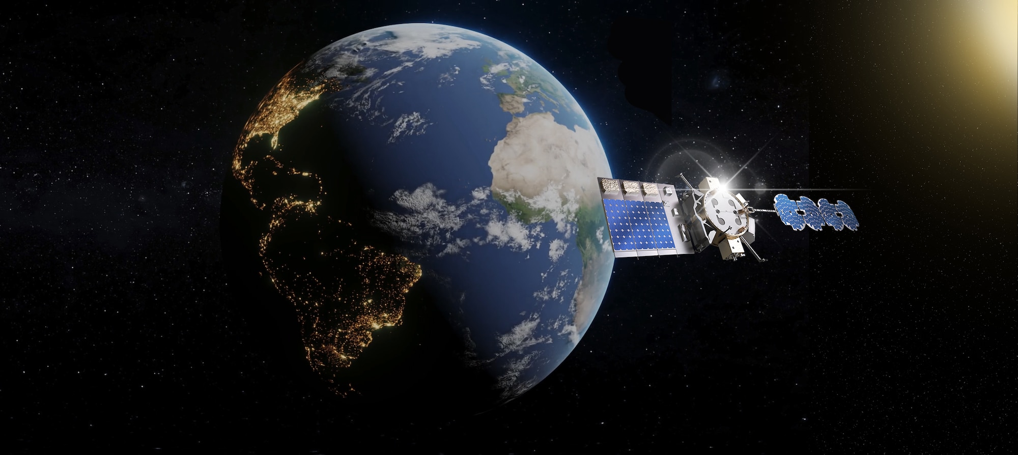 Graphic representation of Arachne, the first solar power beaming experiment for the Space Solar Power Incremental Demonstrations & Research Project. (AFRL Courtesy Photo)