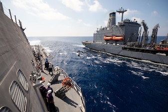 USS Tulsa Replenishment-at-Sea