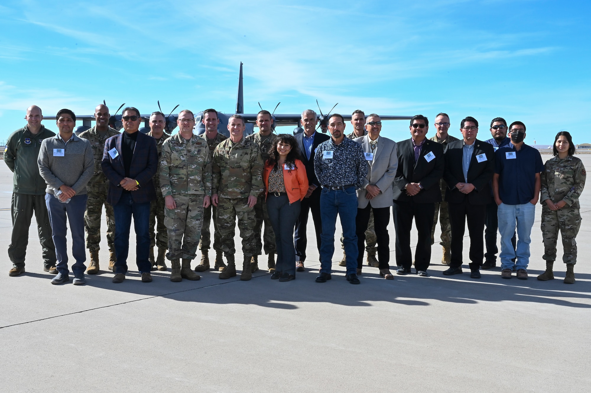 Various New Mexico Pueblo tribal members visited the 58th Special Operations Wing at Kirtland Air Force Base, New Mexico, on Nov. 15, 2021.