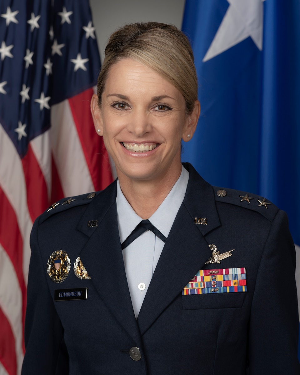 This is the official portrait of Maj. Gen. Michele C. Edmondson.