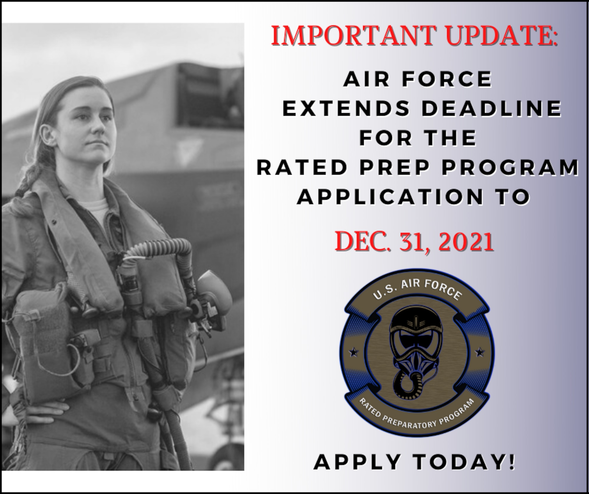 Rated Prep Program Deadline Update Graphic