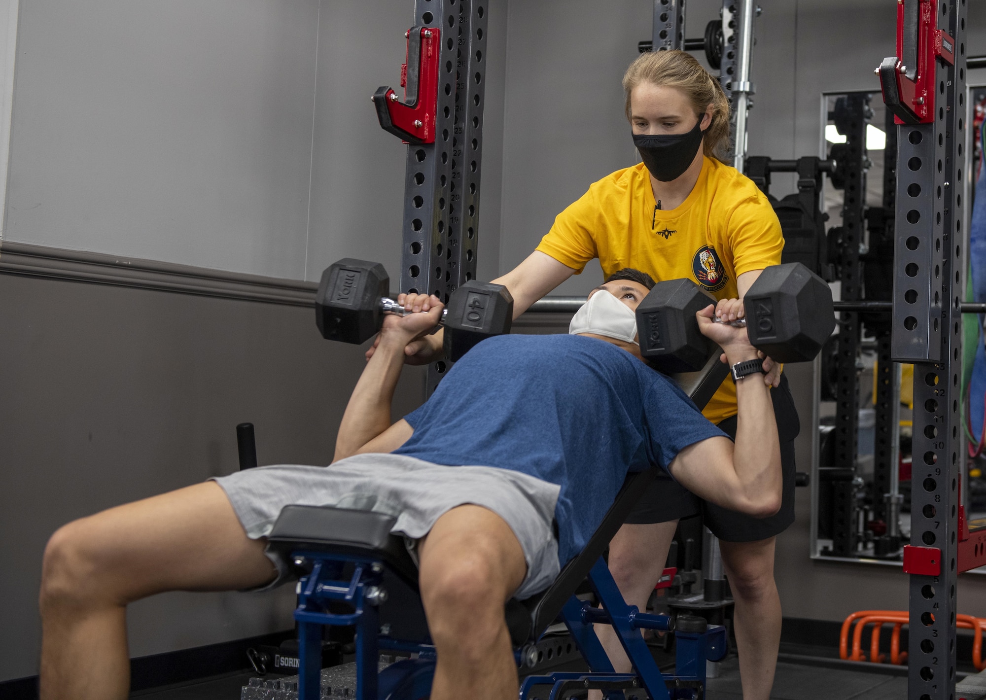 Photo of Airmen exercising.