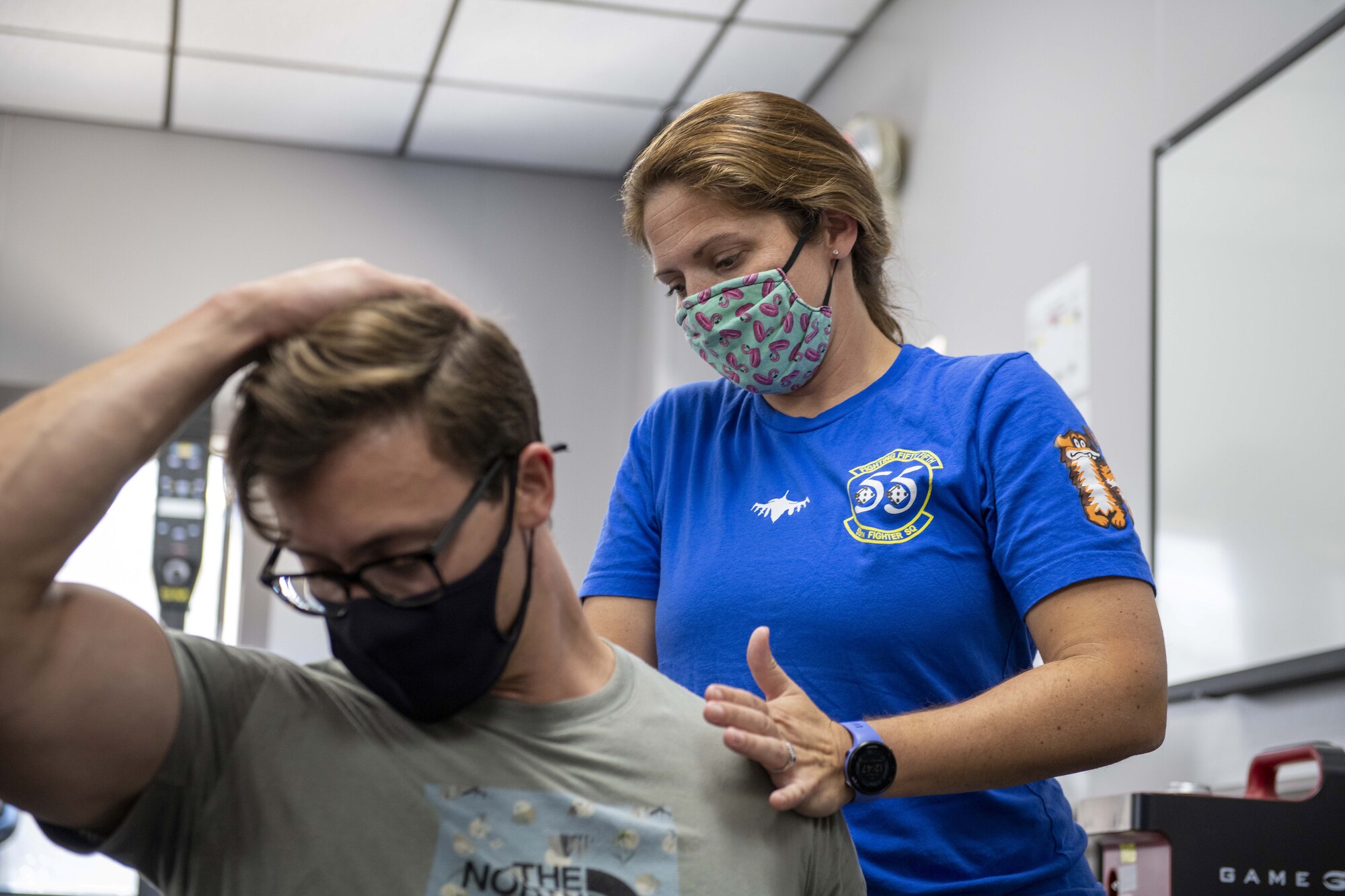 Photo of Airmen providing care.