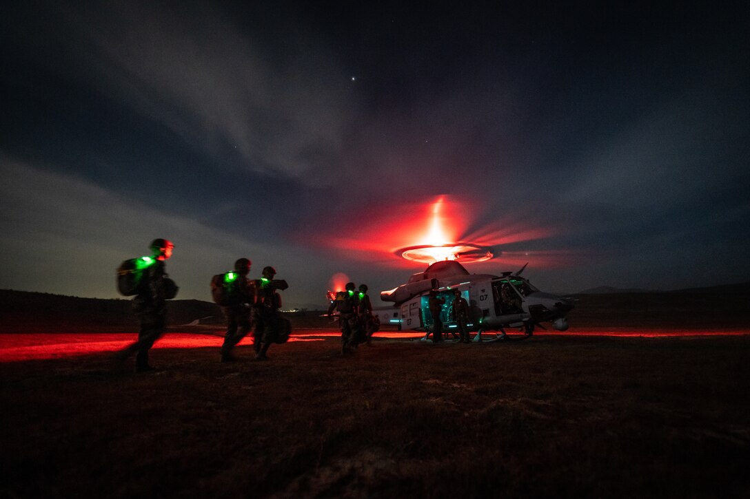 3rd ANGLICO Conducts Nighttime Parachute Ops