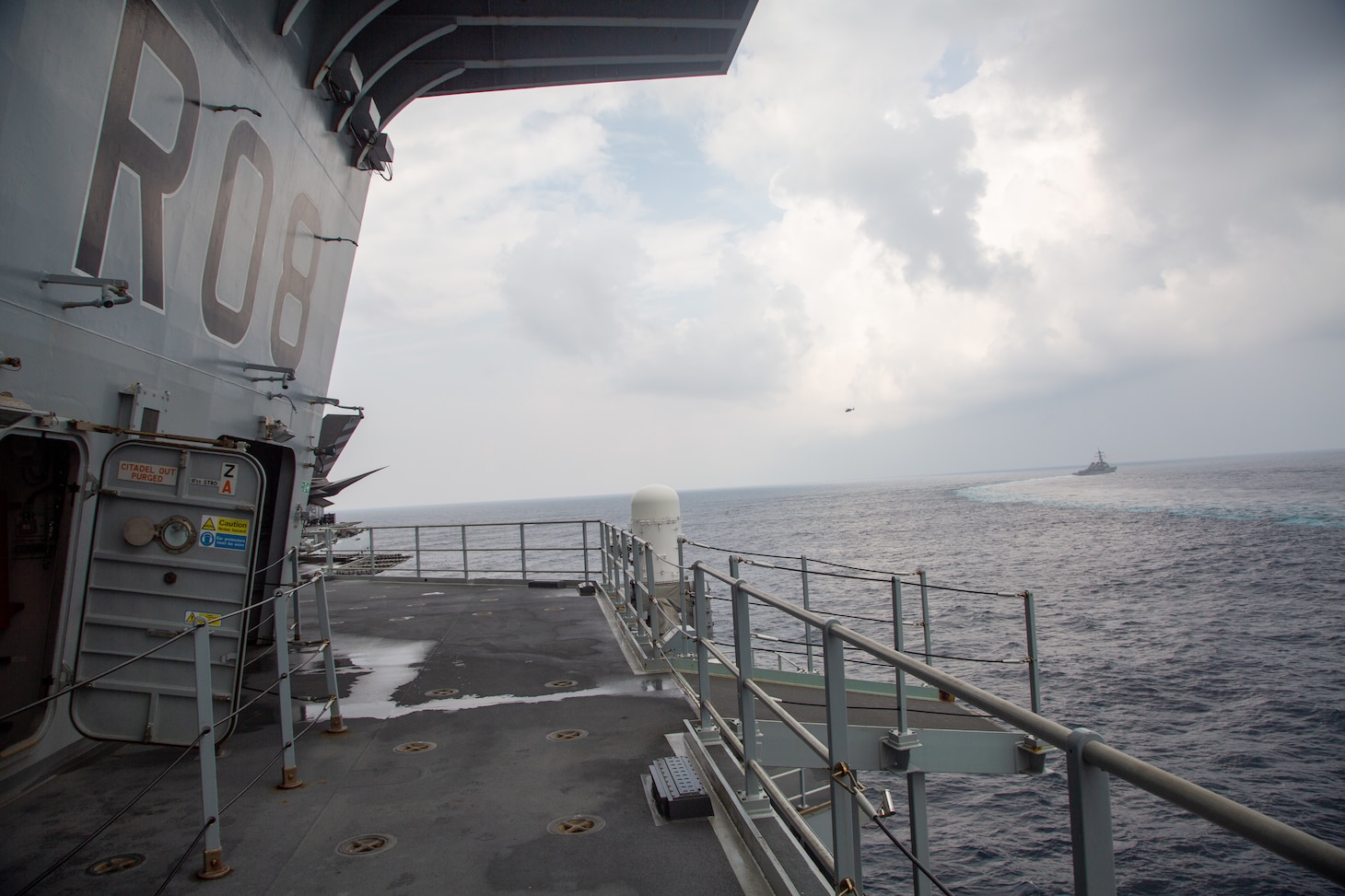 After nearly 13 months of training alongside the United Kingdom's Carrier Strike Group 21, USS The Sullivans (DDG 68) detached from the Strike Group in the Arabian Sea on October 19th, 2021.