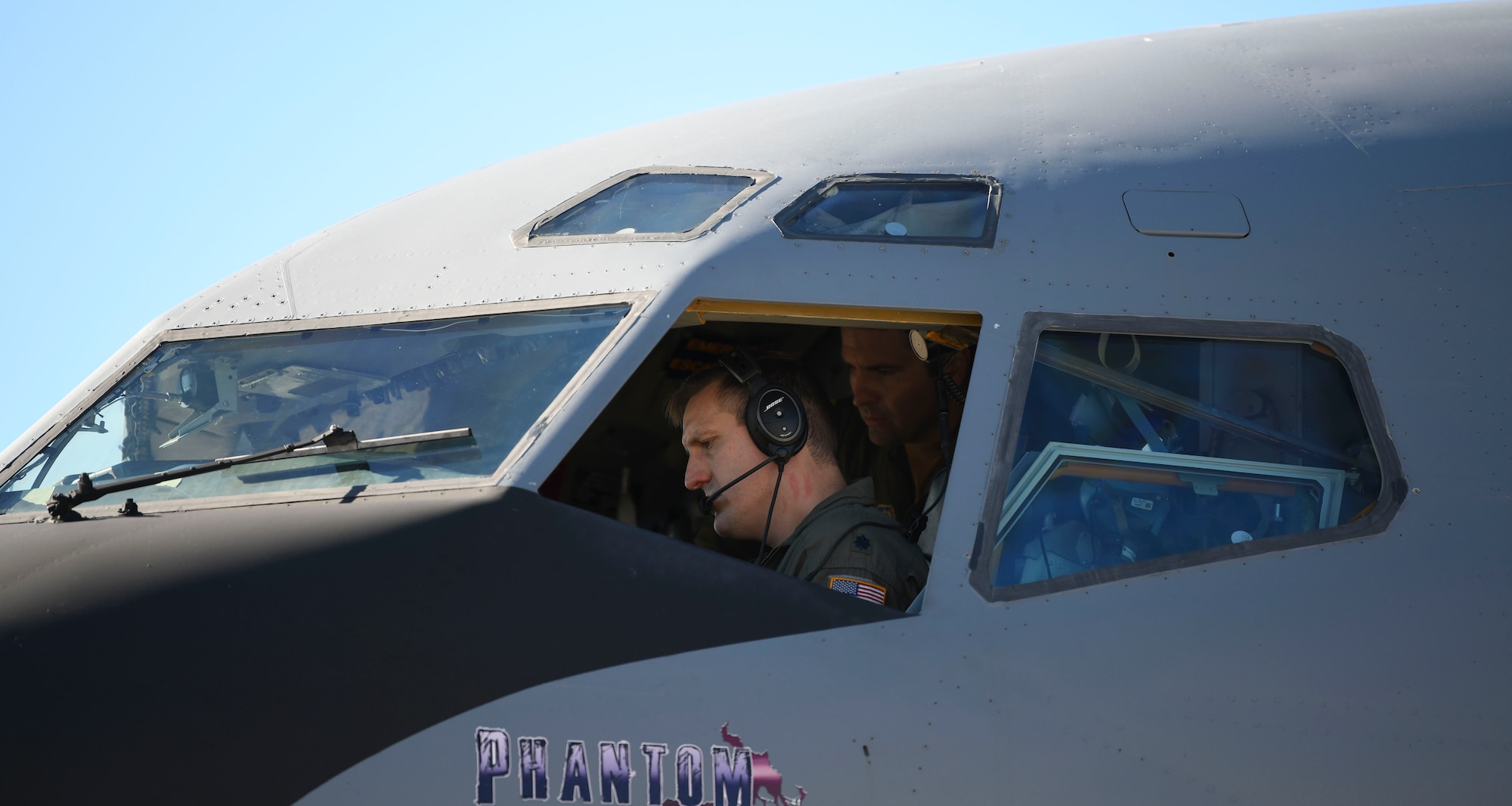 Lt. Col. Travis Rhode, a 314th Air Refueling Squadron pilot, does the pre-flight checks for a training mission that turned into a part in a rescue mission on Nov. 22, 2021. 