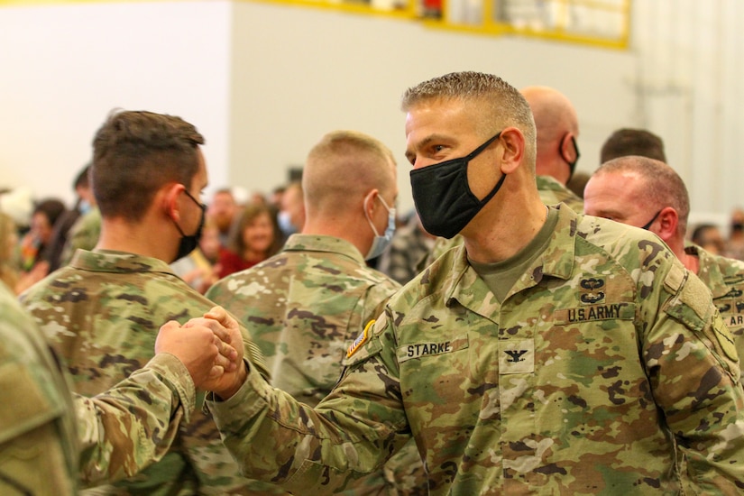 Departure ceremony held for Kentucky Infantry company deploying to Horn of Africa with Virginia National Guard