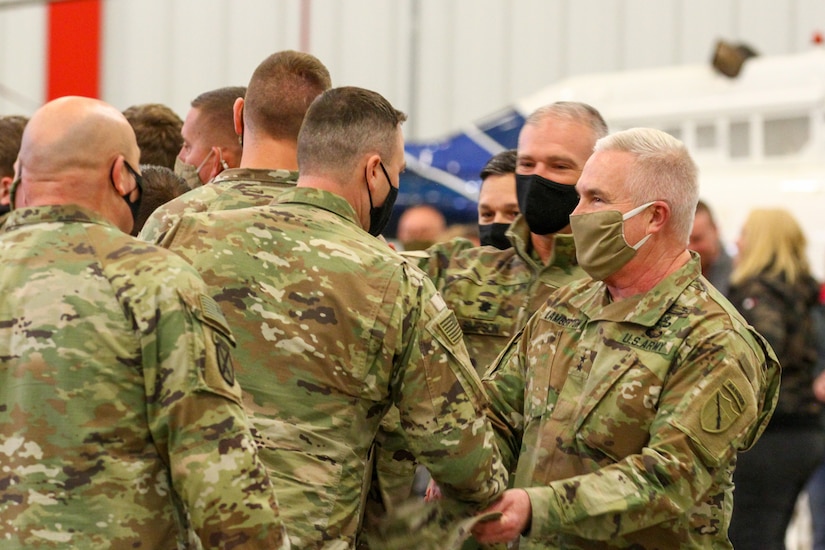 Departure ceremony held for Kentucky Infantry company deploying to Horn of Africa with Virginia National Guard