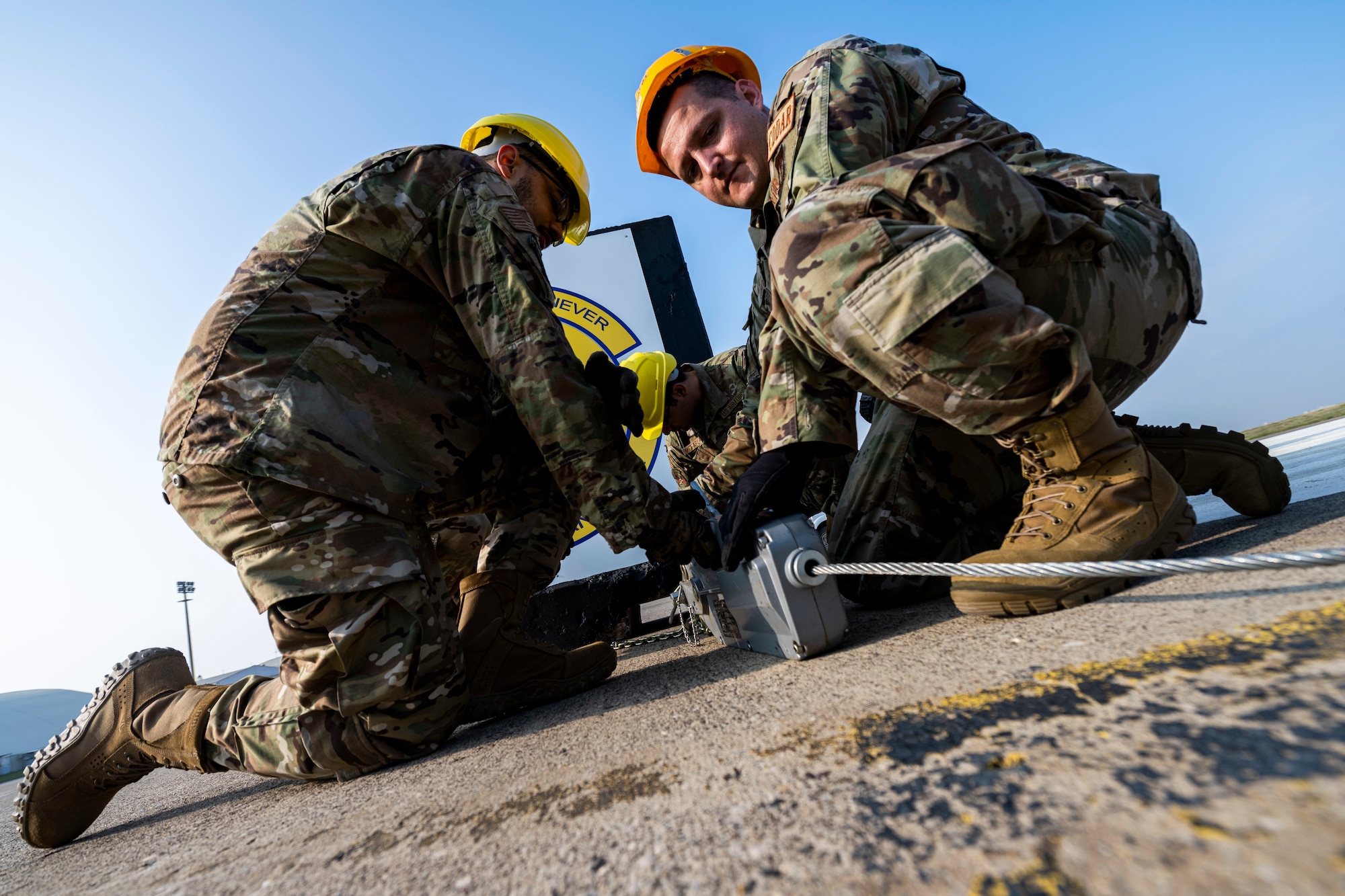 Airmen from the 39th Maintenance Squadron’s Crash Damaged Disabled Aircraft Recovery team conducted a crane-lift exercise at Incirlik Air Base, Turkey, Nov. 23, 2021.