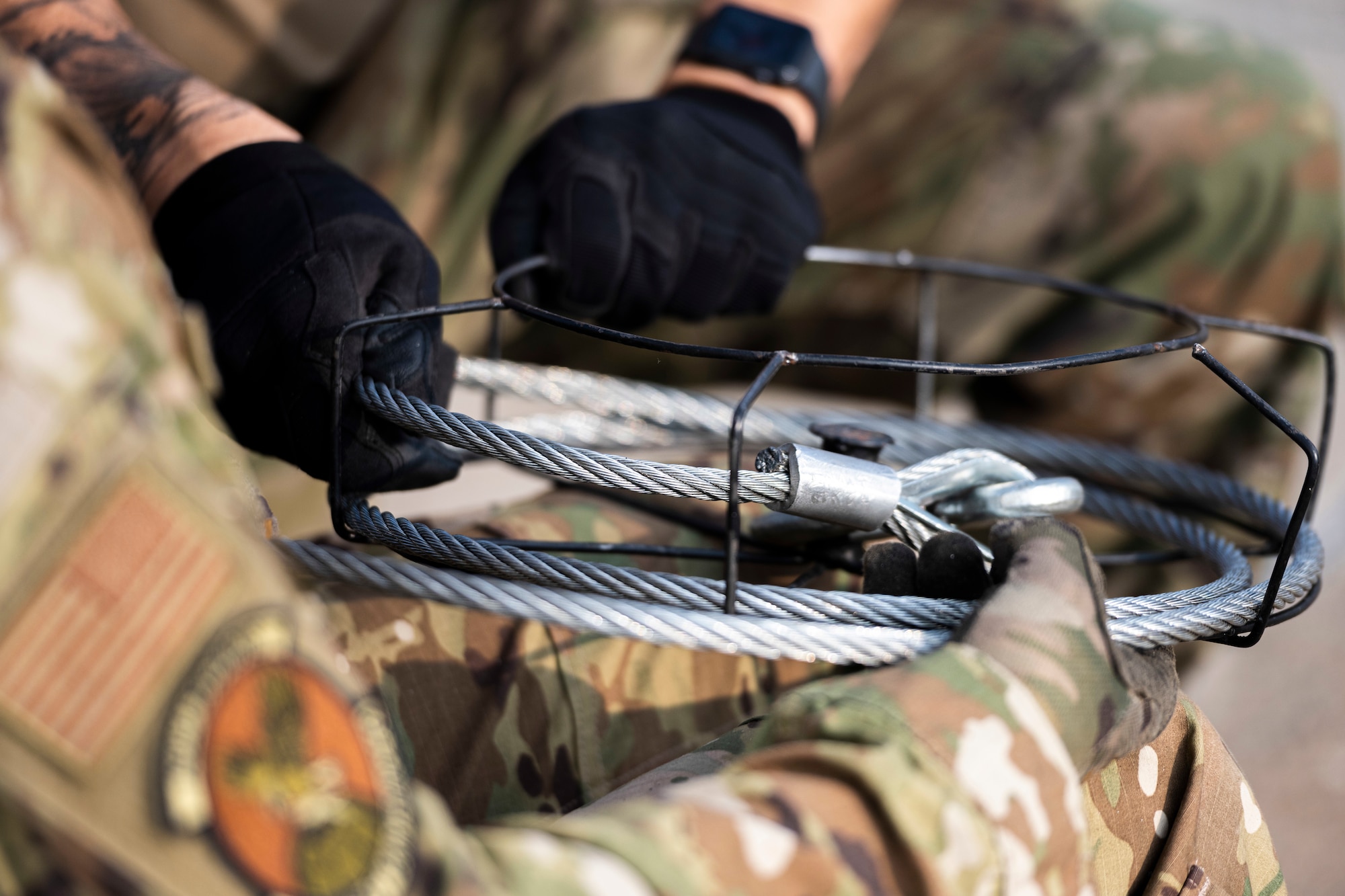 Airmen from the 39th Maintenance Squadron’s Crash Damaged Disabled Aircraft Recovery team conducted a crane-lift exercise at Incirlik Air Base, Turkey, Nov. 23, 2021.