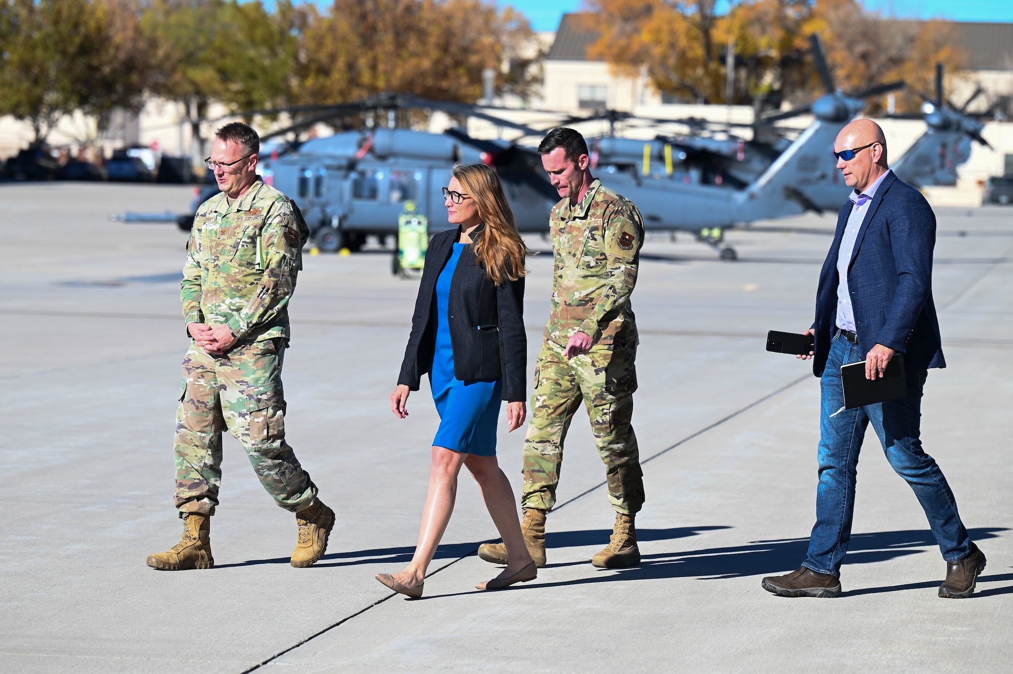 U.S. Rep. Melanie Stansbury tours the 58th Special Operations Wing
