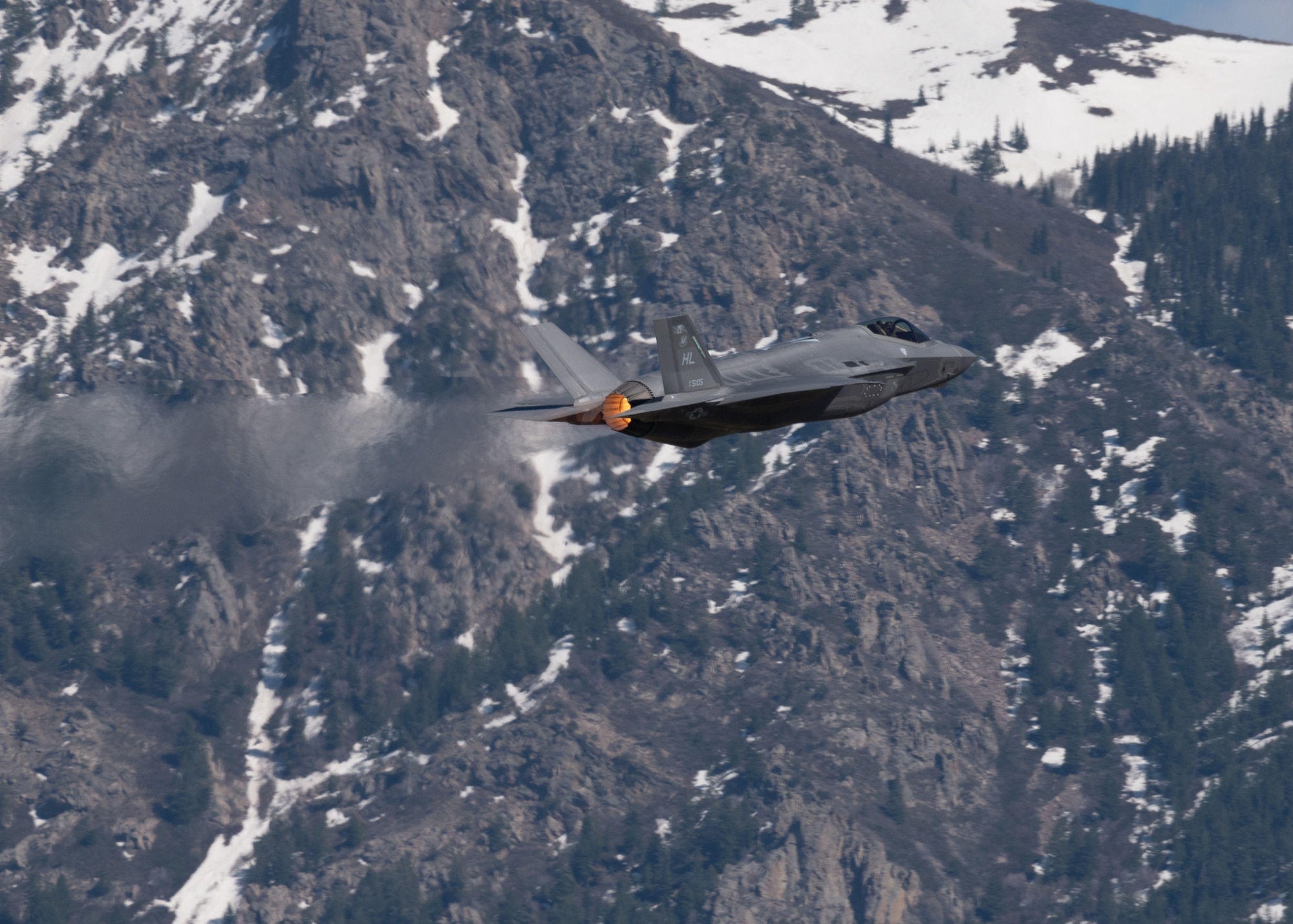 A photo of an F-35A