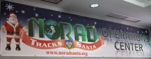 Stock photo of the NORAD Tracks Santa Operations Center, Peterson Air Force Base, Colorado, 23 December 2020.