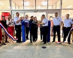 The ribbon is cut in front of the new Coast Guard Exchange in San Juan, Puerto Rico, Sept. 14, 2021. U.S. Coast Guard photo