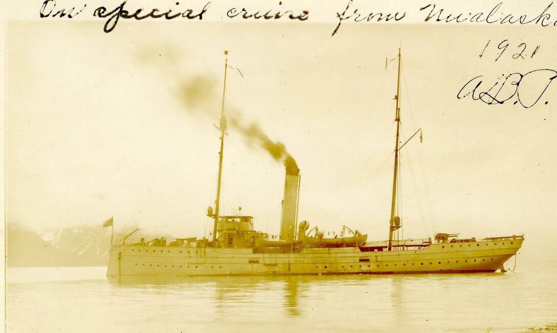 Picture of USCGC Algonquin in Alaskan waters