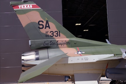 149th Fighter Wing F-16 paint scheme commemorates anniversary