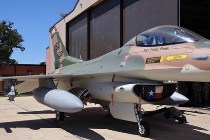 149th Fighter Wing F-16 paint scheme commemorates anniversary