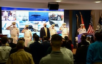 The LCS Fleet Introduction and Sustainment Program Office (PMS 505) realigned to Naval Sea System Command’s Surface Ship Maintenance, Modernization and Sustainment (NAVSEA 21) directorate during a small ceremony, Oct. 1.