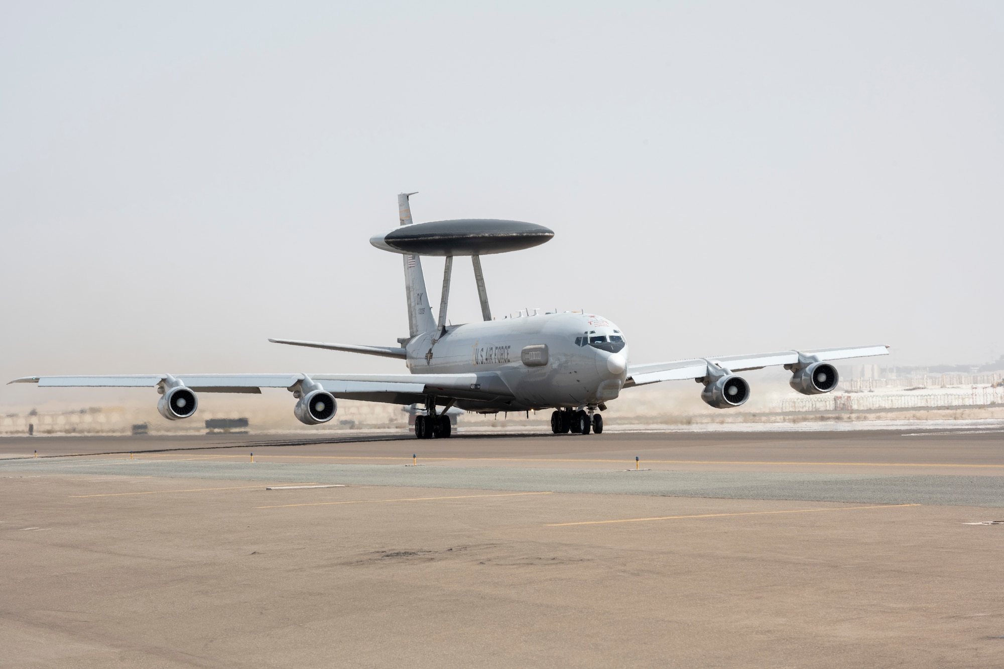 E-3 sentry aircraft on the runway