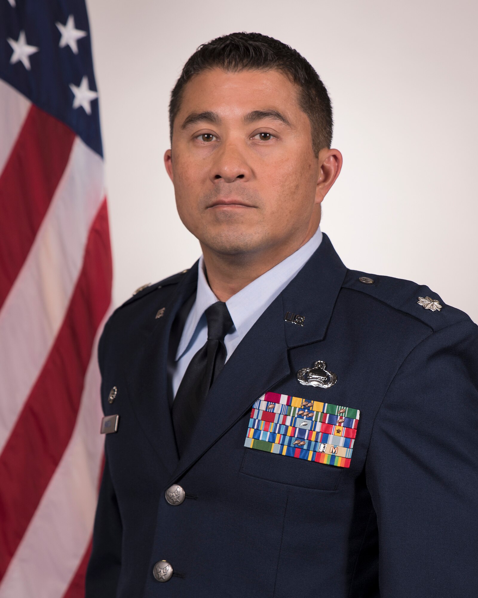 Official Air Force photo of Lt. Col Martin in dress uniform.