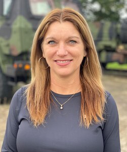 Penny Kos-Williams is a quality assurance specialist at the Dülmen Army Prepositioned Stock-2 worksite, Army Field Support Battalion Mannheim, 405th Army Field Support Brigade. She said even though she is no longer serving in the Air Force, working at the APS-2 worksite in Dülmen is her way to continue serving her country as well as her way of serving Soldiers.