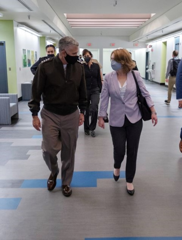 Gen. Nakasone accompanies Deputy Secretary
of Defense Kathleen Hicks during her visit to
NSA-Washington.