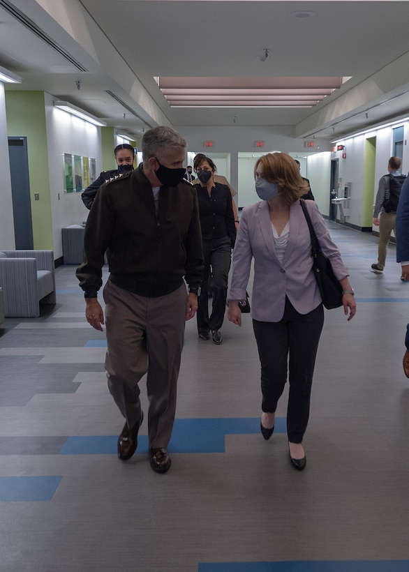 Gen. Nakasone accompanies Deputy Secretary
of Defense Kathleen Hicks during her visit to
NSA-Washington.